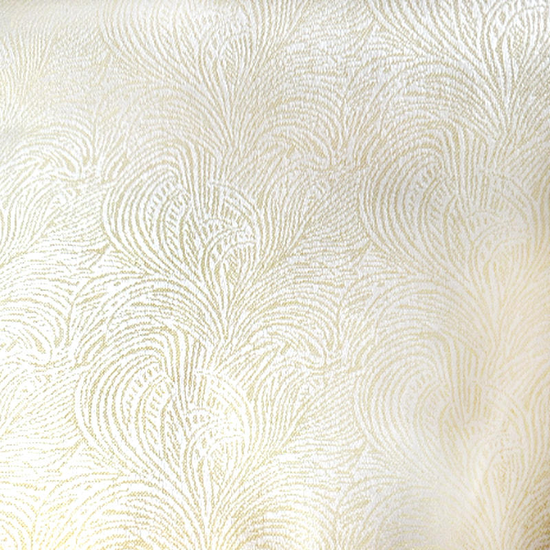 Soft Yellow Home Decor with Fine Texture Polyester Woven Jacquard Fabric