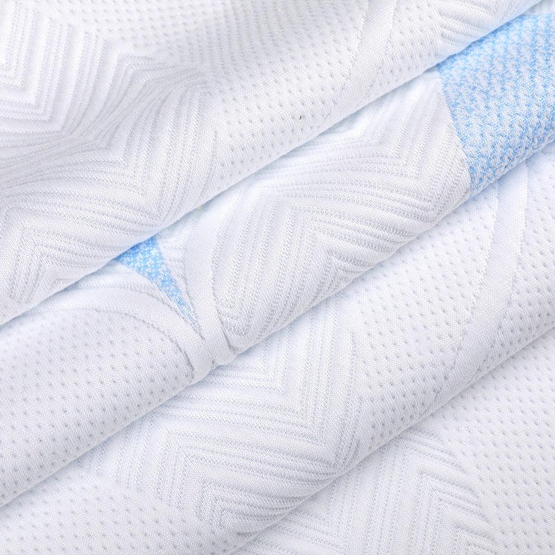 Simple and Beautiful Fully Polyester Double-sided Knitted Mattress Fabric