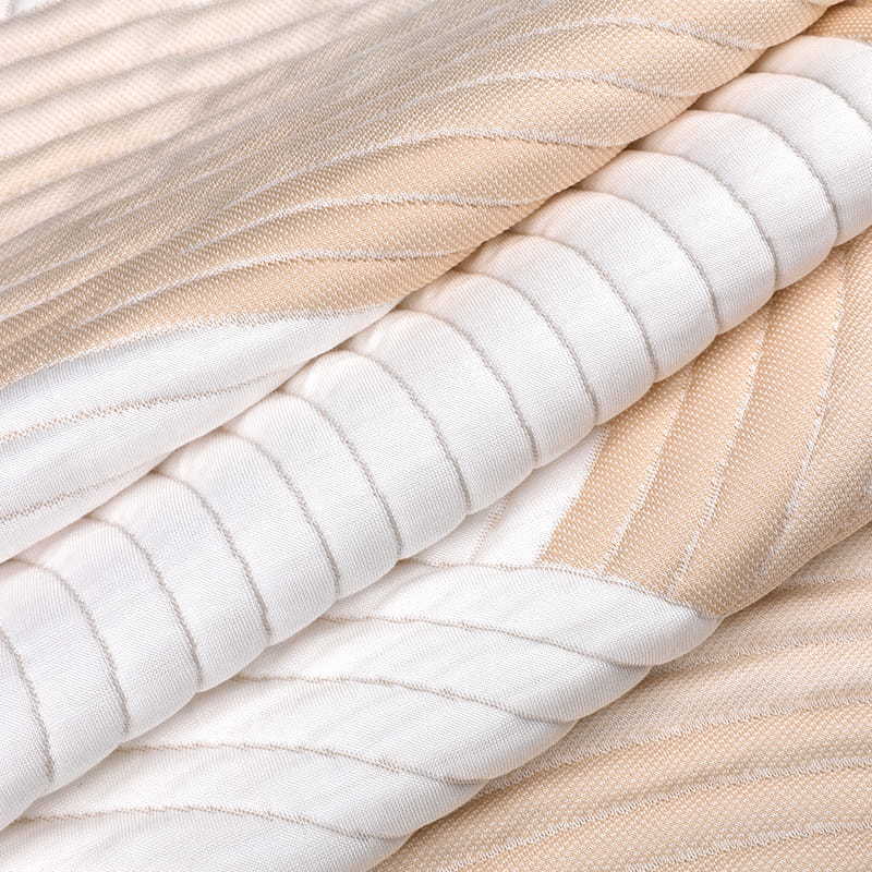 Soft and Beautiful Full Polyester Double-Sided Knitted Mattress Fabric